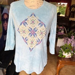 Beautiful Lucky 🍀 brand tie dye quarter length sleeves